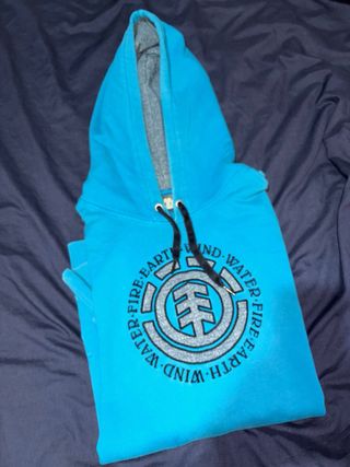 Sudadera Element Azul y Gris