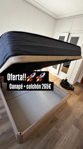 Canapé + colchón oferta