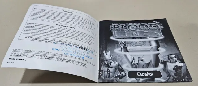 Blood Lines PS1 con instrucciones