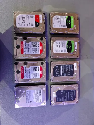 Lote 8 Discos Duros 2TB (Seagate, WD, Toshiba)