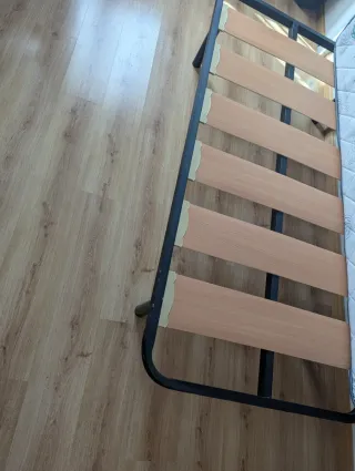 Cama individual 90cm con colchón y somier