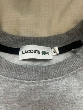 Sudadera Lacoste Gris con Logo