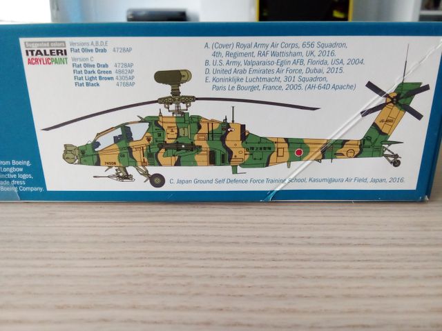 AH-64D APACHE LONGBOW MAQUETA ITALERI 1/48