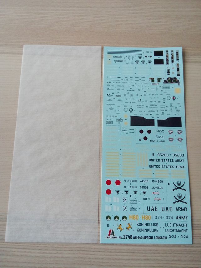 AH-64D APACHE LONGBOW MAQUETA ITALERI 1/48