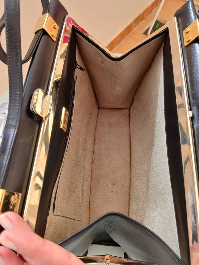 Bolso piel vintage real Eurovillas #eurovillas