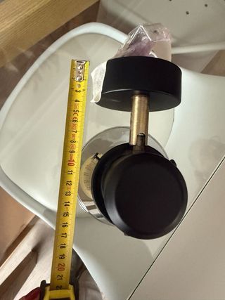 Apliques de pared negros y transparentes