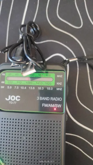 Radio Portátil USB Recargable FM/AM/SW