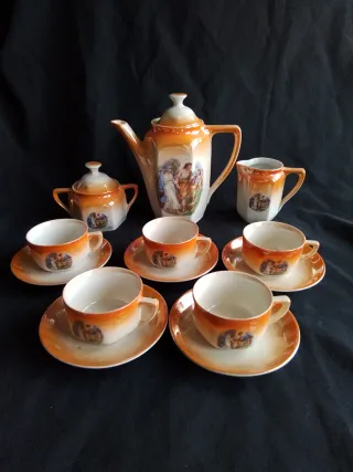 Juego de café Modernista antiguo