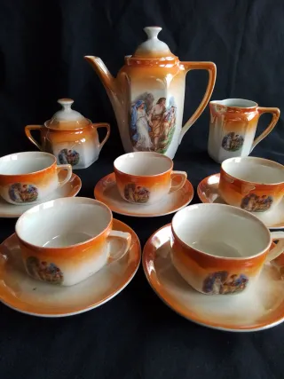 Juego de café Modernista antiguo