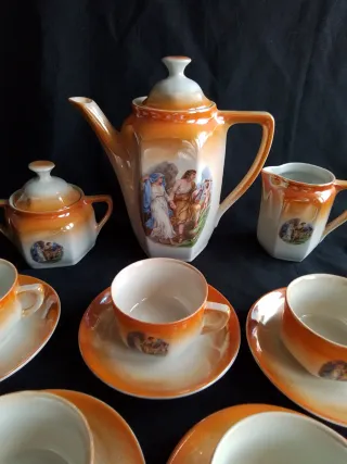 Juego de café Modernista antiguo