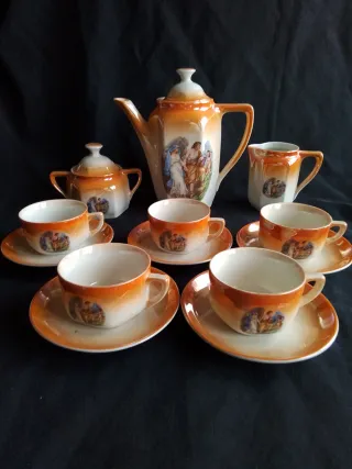 Juego de café Modernista antiguo