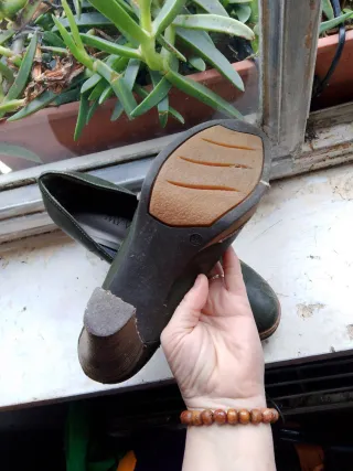 Scarpe My Way donna pelle verde n.39