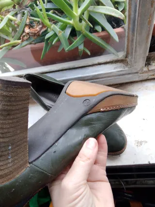 Scarpe My Way donna pelle verde n.39