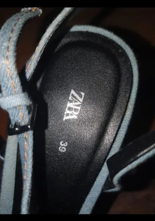 Sandalias de plataforma vaqueras talla 39