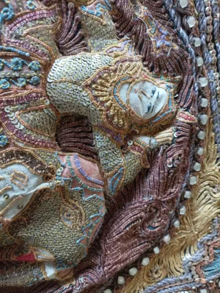 Arazzo stoffa rilievo oriente