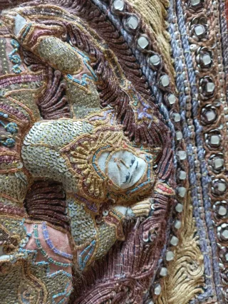 Arazzo stoffa rilievo oriente