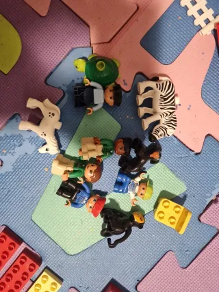 Set Placas y bloques de construcción multicolores