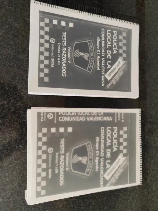 Libros de test Meta, oposición Policial Local CV.