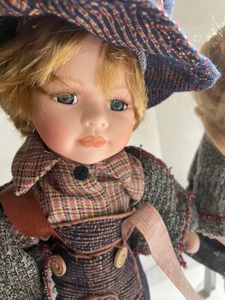 Muñecos - pareja muñecos reproducción antiguas