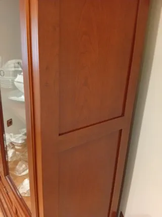 Vidriera de madera maciza cerezo