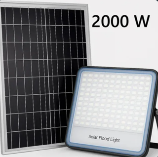 Faro per Esterni Con Pannello Solare da 2000W NEW