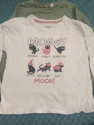 Lote 3 camisetas niña talla 104