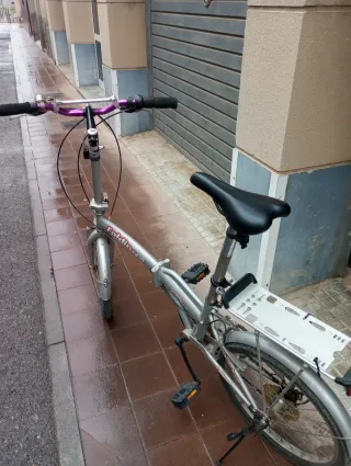 Bicicleta Plegable Plata no envio