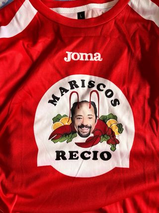 Camiseta Antonio Recio fútbol
