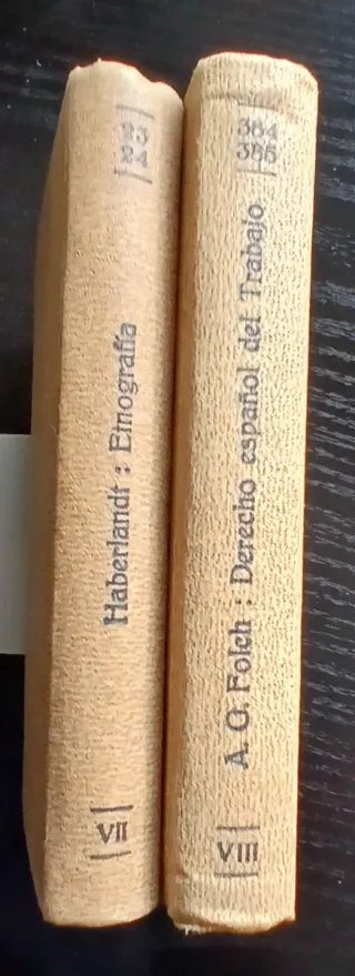 Libros antiguos de C.Labor,ETNOGRAFIA Y DERECHO