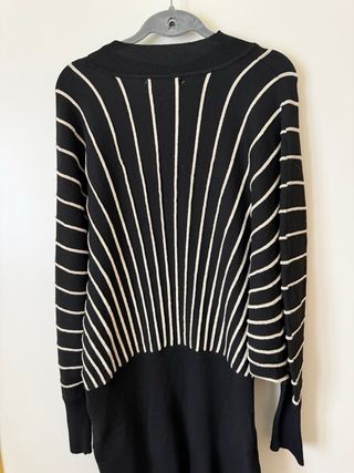 Abito Lanacaprina maglia fantasia righe