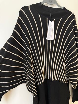 Abito Lanacaprina maglia fantasia righe