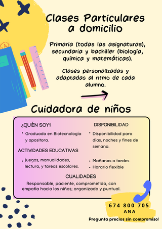 Clases particulares Alcantarilla /Murcia.