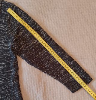 Bolero mujer gris y blanco talla única