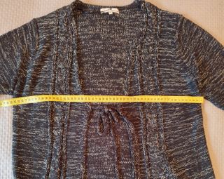 Bolero mujer gris y blanco talla única