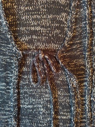 Bolero mujer gris y blanco talla única