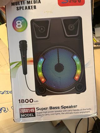 Altavoz Bluetooth Sing-e ZQS8145 + Micrófono