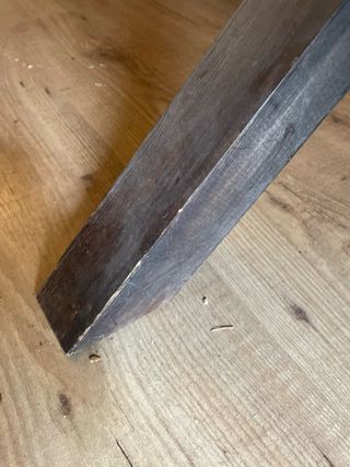 Mesa comedor cristal ovalado base madera