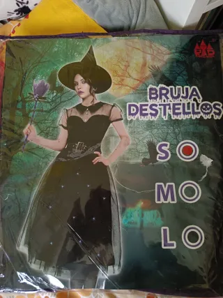 Disfraz Bruja Destellos Partilandia Talla Única