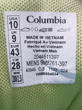 Botas Columbia Newton Ridge BC talla 43 verde