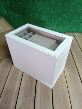 SONGMICS Caja de Joyas, Caja Joyero con 4 Niveles