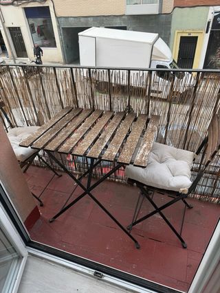 Mesa y 2 Sillas Plegables Balcón de ikea