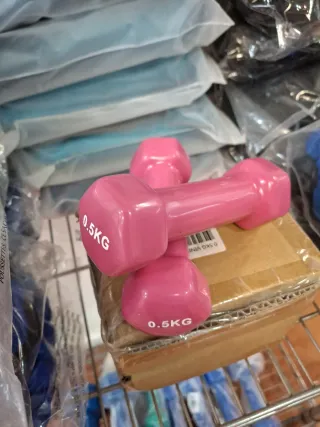 Coppia di manubri rosa da 0,5 kg