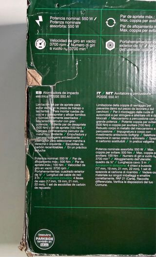 Atornilladora de impacto eléctrica Parkside