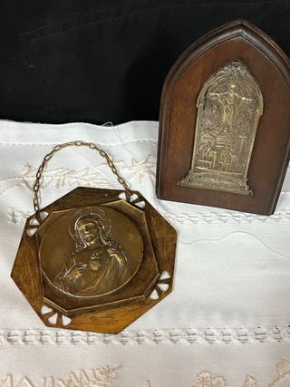 2 Iconos Religiosos Auténticos Años 30/40