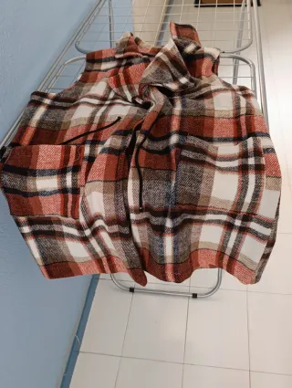 Chaleco cuadros mujer