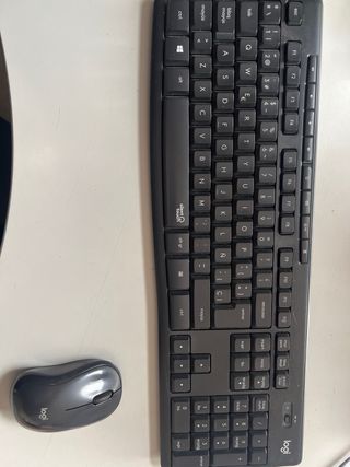Juego Teclado y Ratón Logitech Negro/Gris