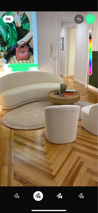 Alfombra artesanal lana orgánica Kade Beige