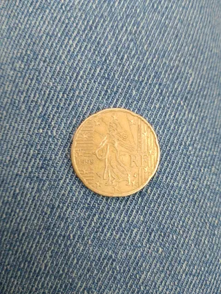 Moneda 20 céntimos Francia 1999