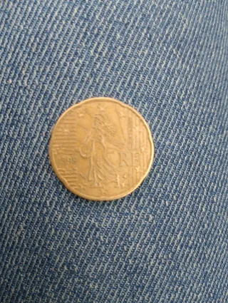 Moneda 20 céntimos Francia 1999