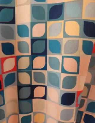 Blusa retro estampada mujer